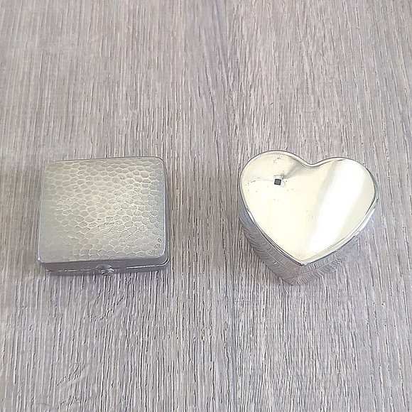 Accessories - Vintage Silver Trinket Boxes - Set of 2